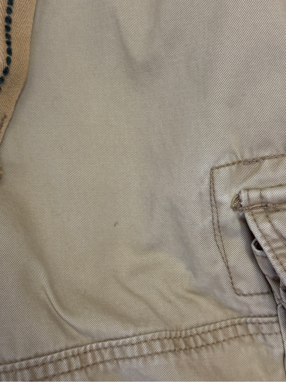 Vtg Abercrombie & Fitch Heavyweight Cargo Shorts Men 34 Tan Gorpcore Y2K Thick - Picture 11 of 12